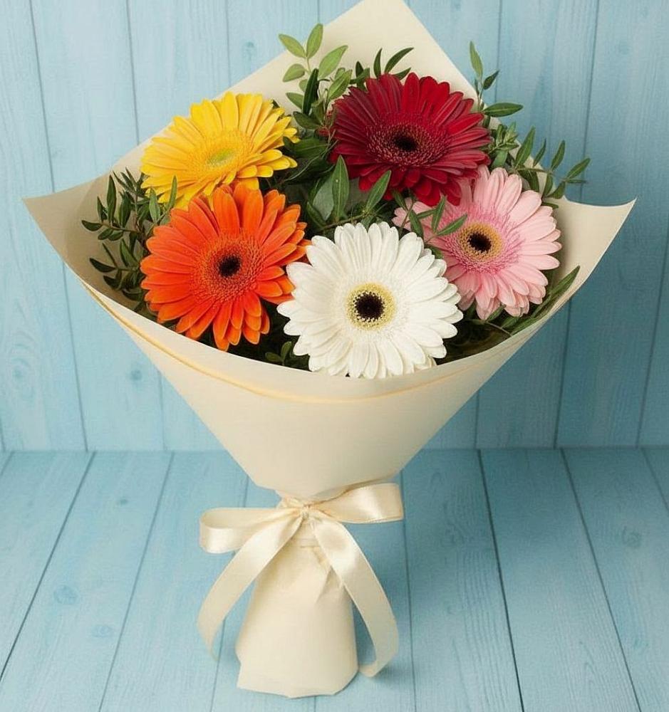 Букет цветов из: Герберы в Светлом