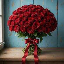 Букет Красные розы Блэк Меджик #REPLACE_PRED# Светлом