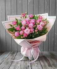 Букет Розовый кустик #REPLACE_PRED# Светлом