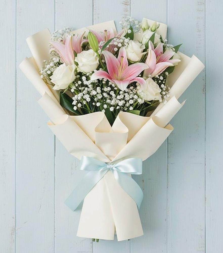 Букет цветов из: Лилии в Светлом