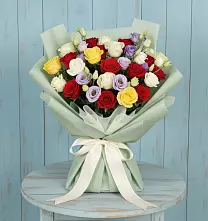Букет цветов из:  Розы #REPLACE_PRED# Светлом