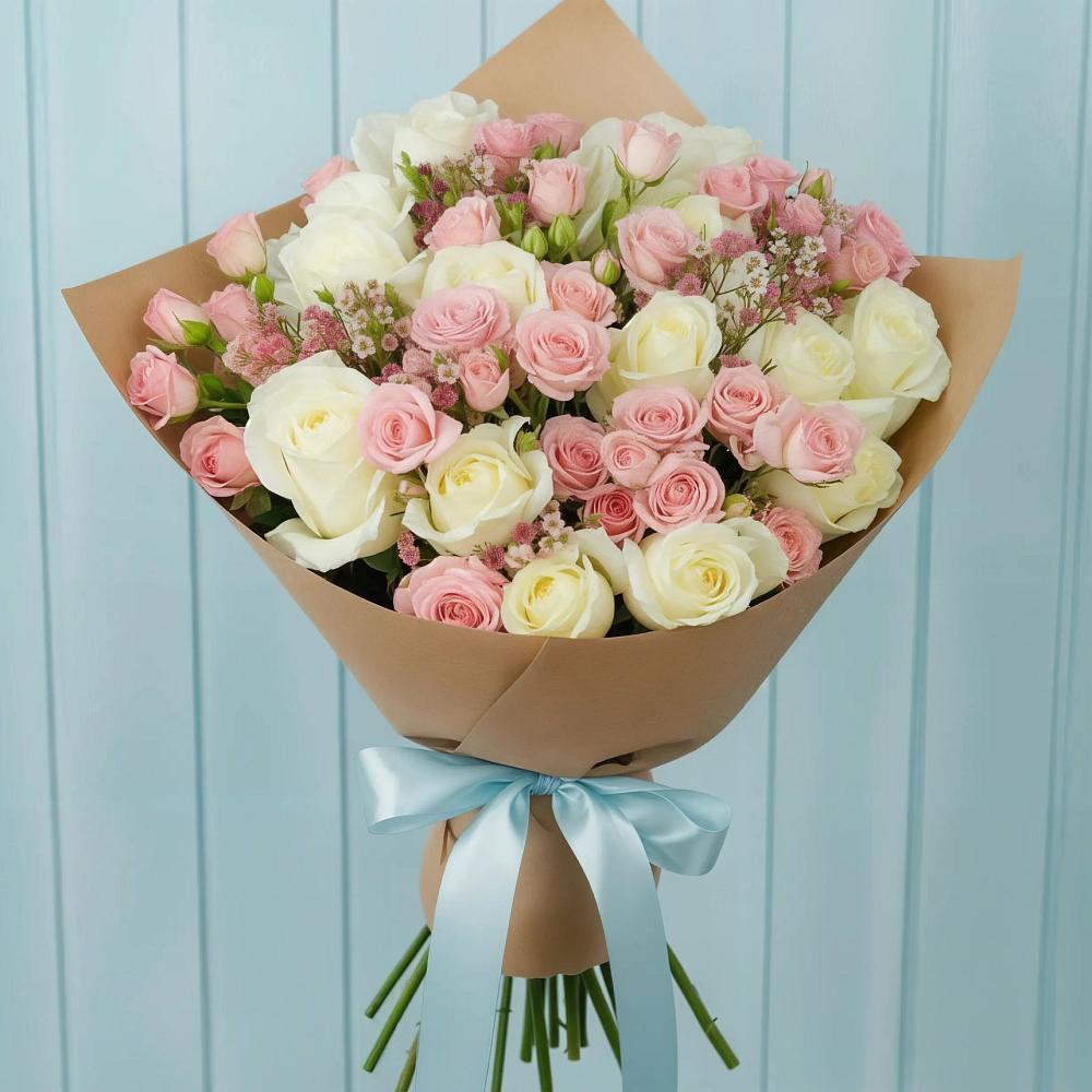 Букет цветов из: Розы в Светлом