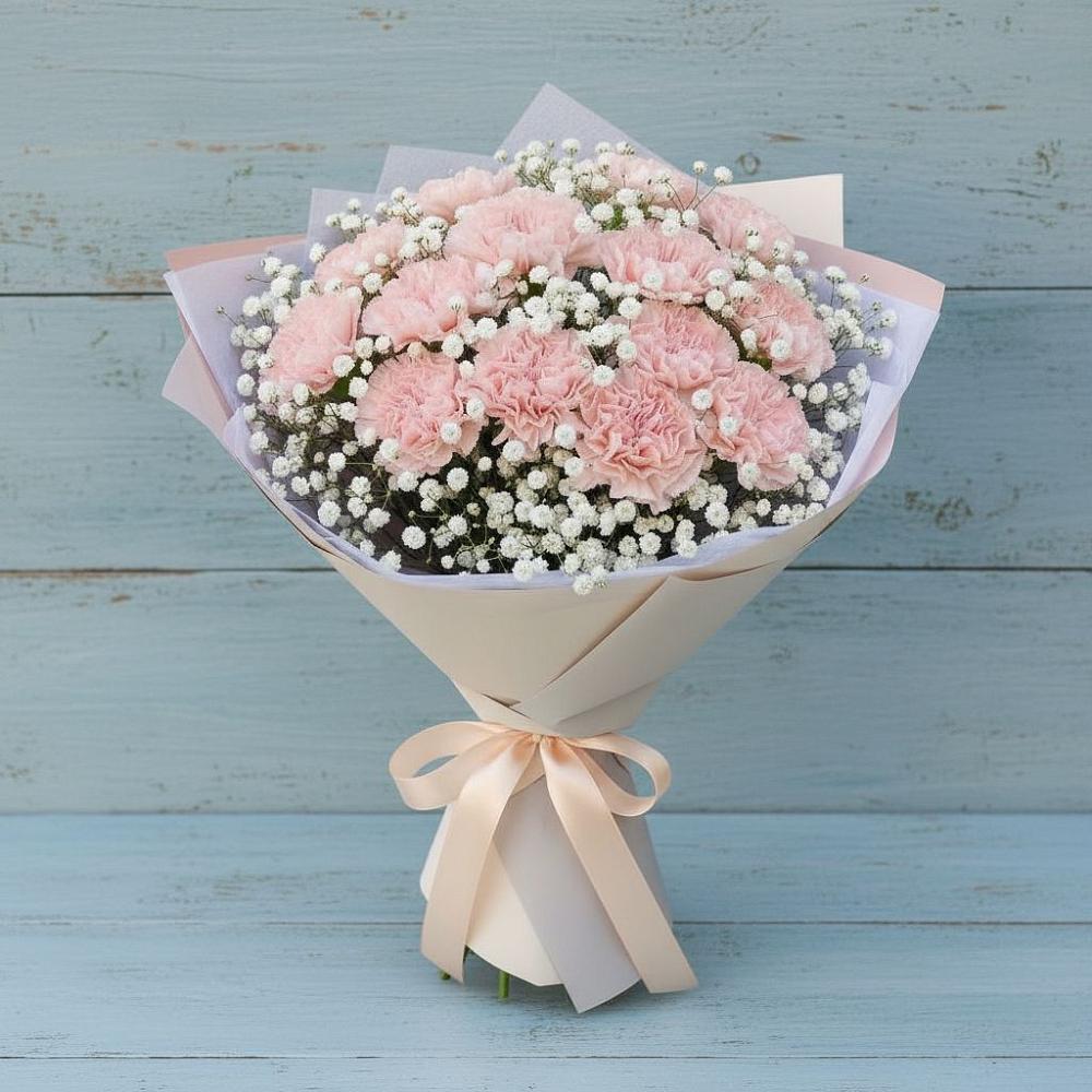 Букет цветов из: Гвоздики в Светлом