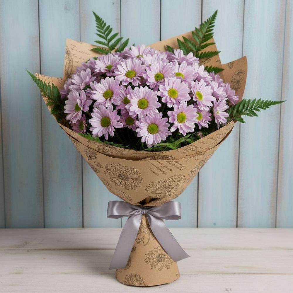 Букет цветов из: Хризантемы в Светлом