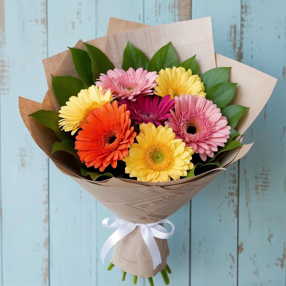 Букет цветов из: Герберы в Светлом