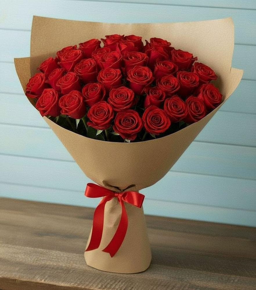 Букет Красные розы Милано в Светлом