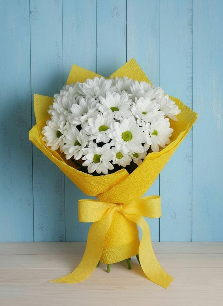 Букет цветов из: Хризантемы в Светлом