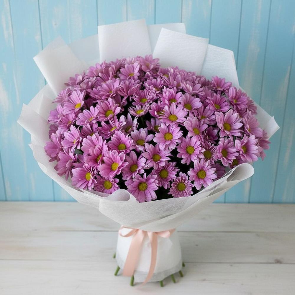 Букет цветов из: Хризантемы в Светлом