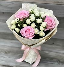 Букет цветов из:  Розы #REPLACE_PRED# Светлом