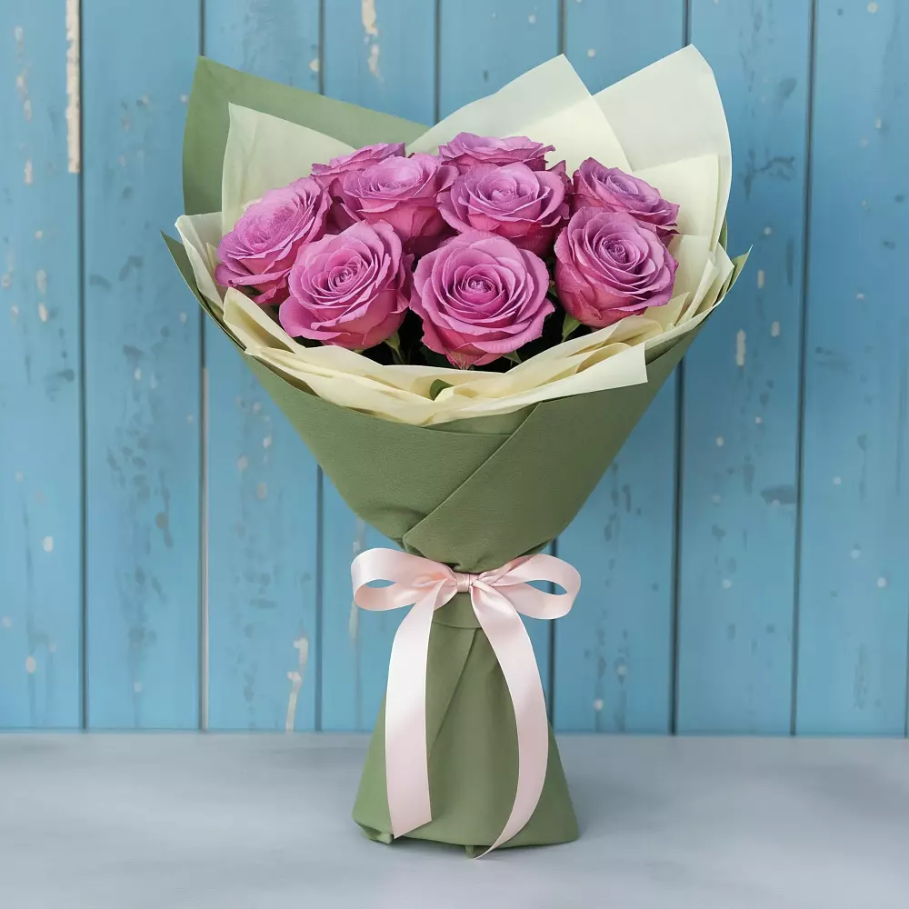 Букет Розы Фёрст Леди в Светлом