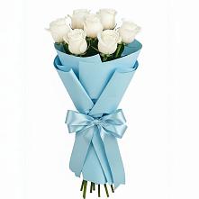 Букет 7 белых роз Проуд в Светлом