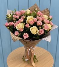Букет цветов из:  Розы #REPLACE_PRED# Светлом