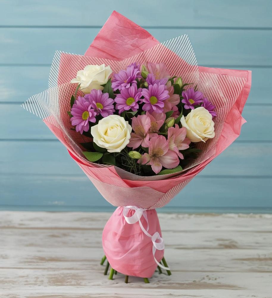 Букет цветов из: Герберы в Светлом