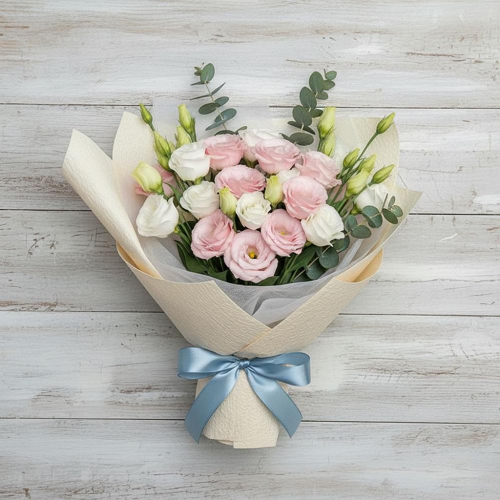 Букет цветов из: Лизиантусы в Светлом